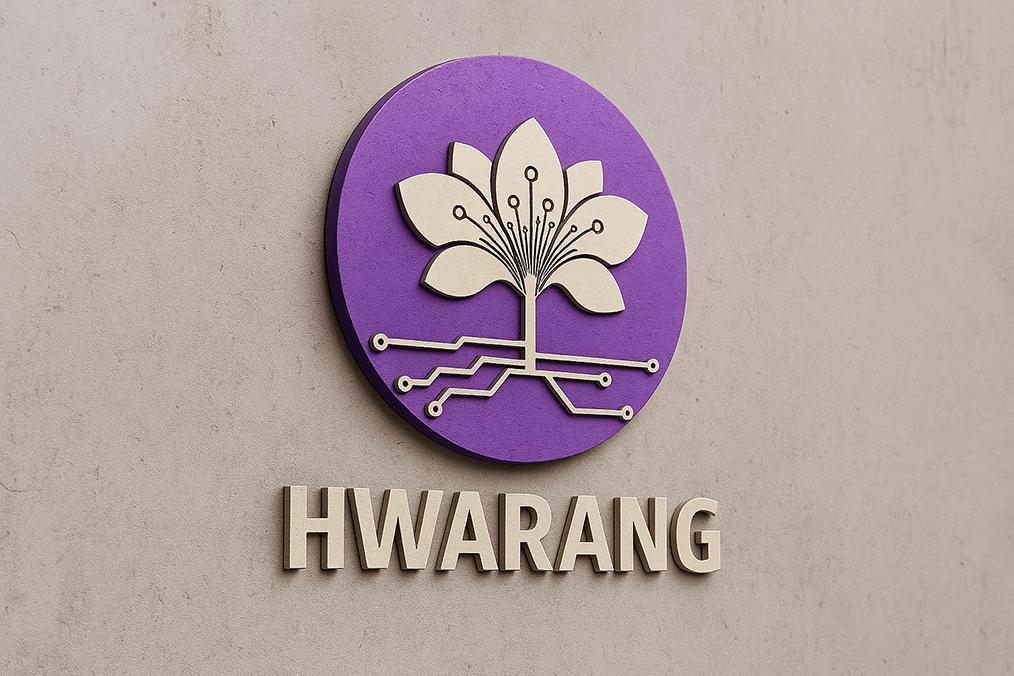 Szyld Agencji przedstawiający logo: Kwiat Sakury