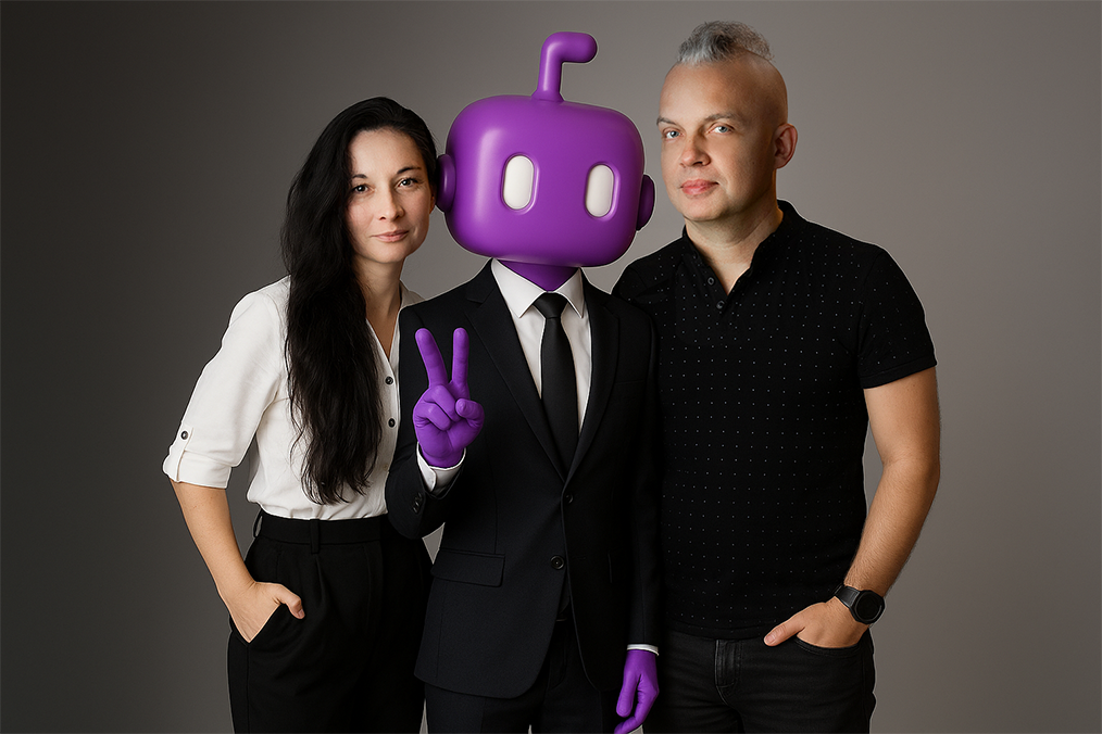 Agata i Grzegorz oraz Hwaranguś z Hwarang Digital